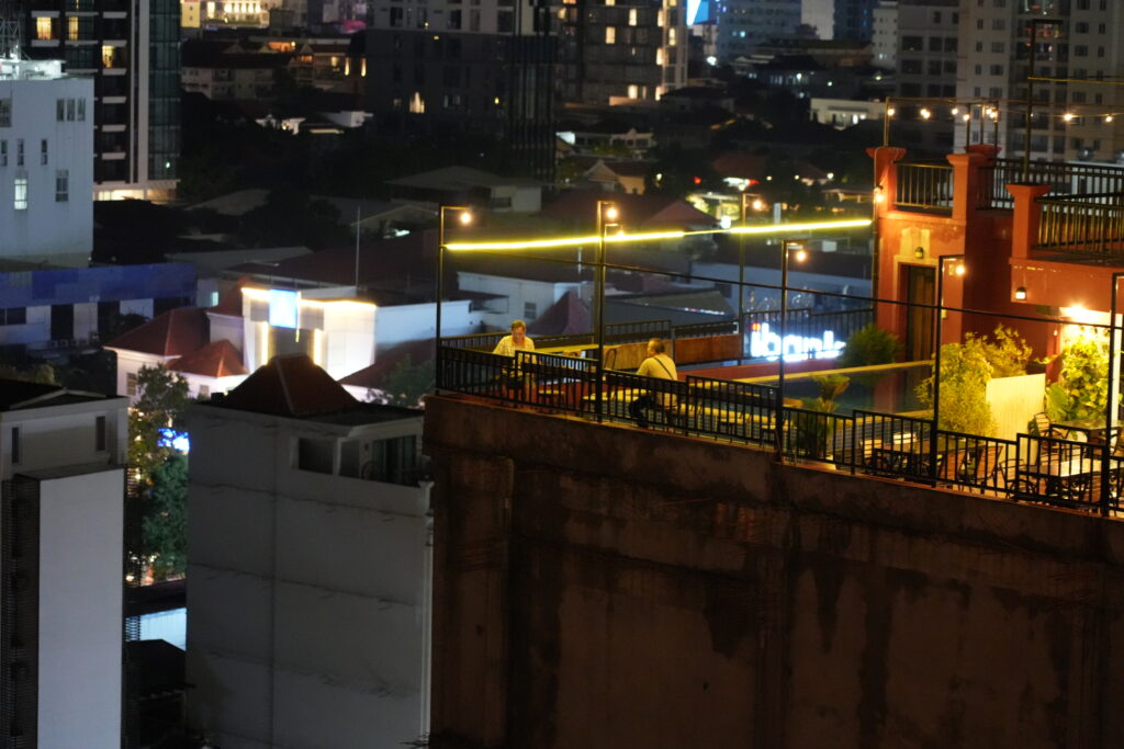 Phnom Penh skyline dusk